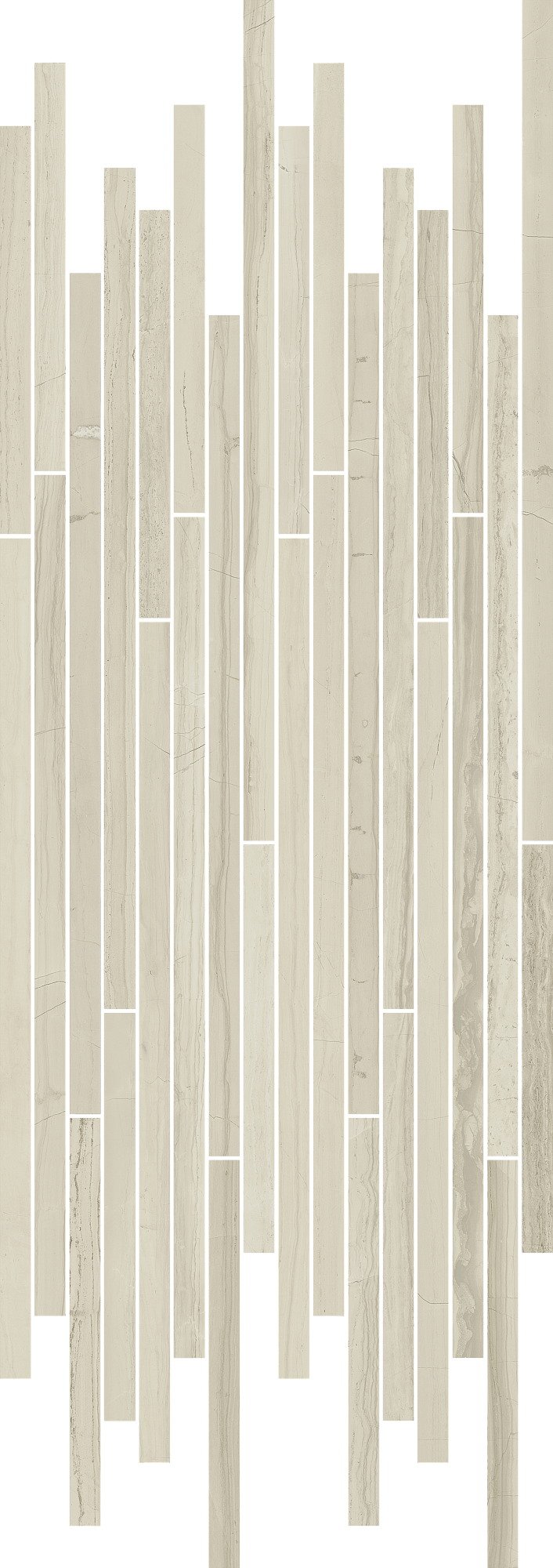 Мозаика Italon Charme Advance Silk Strip Lux 610110000771, цвет серый, поверхность полированная, прямоугольник, 260x750