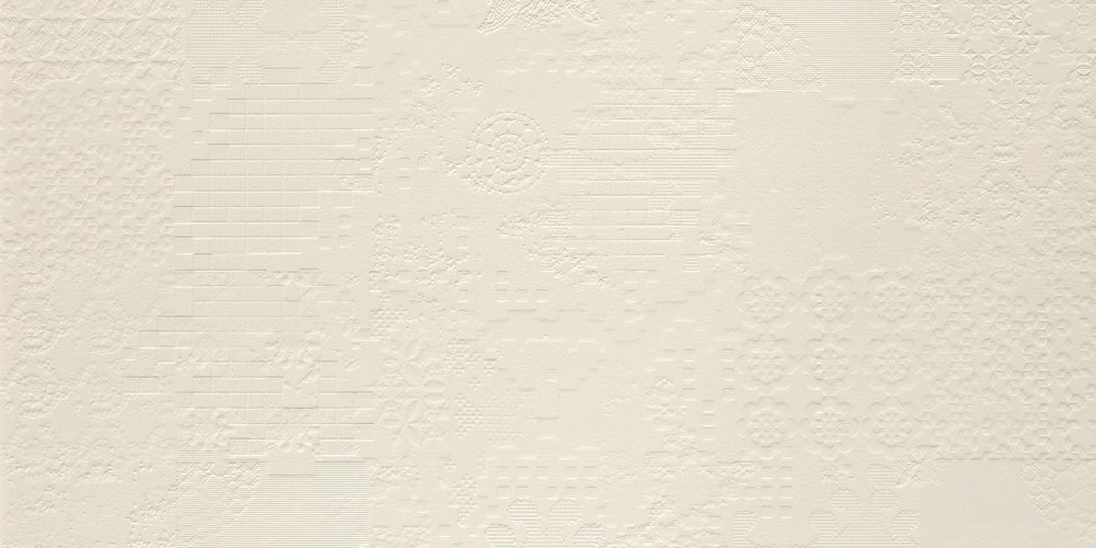 Керамогранит Mutina Dechirer Decor Bianco PUDD11, цвет белый, поверхность матовая, прямоугольник, 600x1200