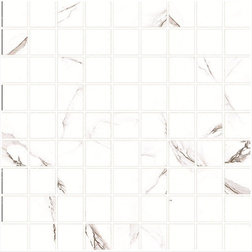 Мозаика Grasaro Marble Classic G-270/G/m01, цвет белый, поверхность глянцевая, квадрат, 300x300