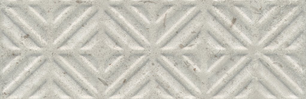Бордюры Kerama Marazzi Карму серый светлый матовый обрезной 11209R\4, цвет серый, поверхность матовая, прямоугольник, 96x300