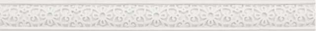 Бордюры ITT Ceramic Alchemy White Listelo, цвет серый, поверхность матовая, прямоугольник, 40x398