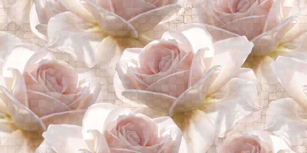 Декоративные элементы Cersanit Royal Garden Многоцветный RG2L451, цвет розовый, поверхность глянцевая, прямоугольник, 298x598