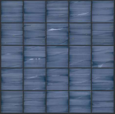 Декоративные элементы Bardelli Bardelli Notturno 1, цвет синий, поверхность глянцевая, квадрат, 200x200
