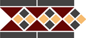 Бордюры Topcer Octagon New Border Lisbon With 1 Strip (Tr.20, Dots 14+21, Strips 14), цвет разноцветный, поверхность матовая, прямоугольник, 150x280