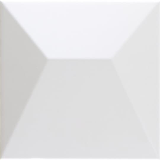 Керамическая плитка Dune Shapes 1 Japan White 187338, цвет белый, поверхность матовая 3d (объёмная), квадрат, 250x250