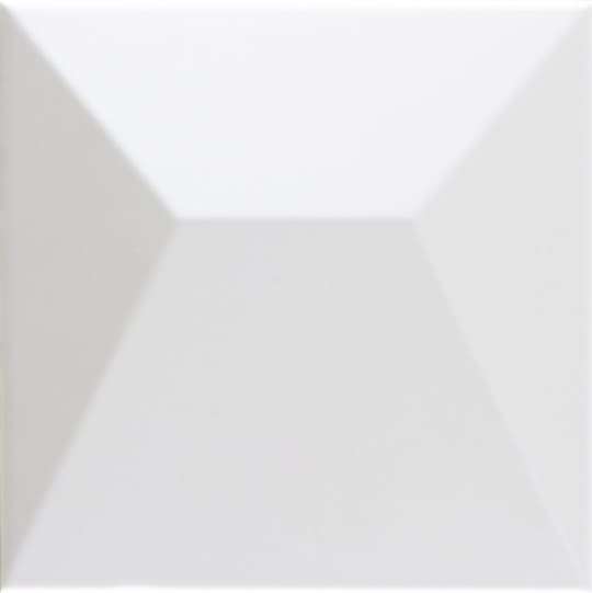 Керамическая плитка Dune Shapes 1 Japan White 187338, цвет белый, поверхность матовая 3d (объёмная), квадрат, 250x250