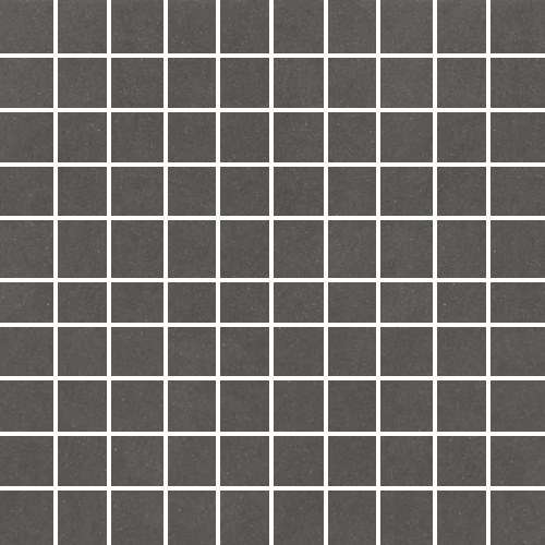 Мозаика Floor Gres Earthtech Carbon Ground Mosaico (3X3) Comfort 772396, цвет чёрный, поверхность лаппатированная, квадрат, 300x300