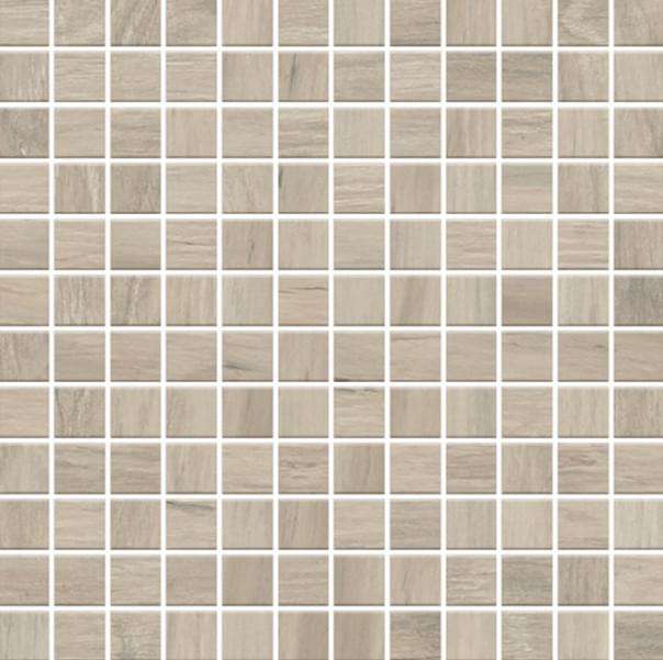 Мозаика Monocibec Charm Walnut Mos (2,5X2,5) 108384, цвет серый, поверхность натуральная, квадрат, 300x300