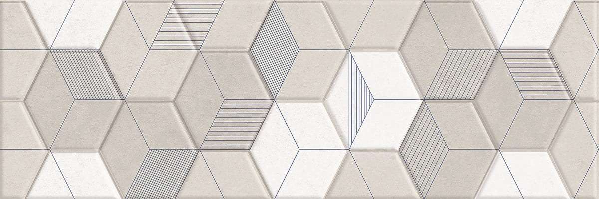 Керамическая плитка Emtile Neo Sot Rejilla, цвет белый серый, поверхность матовая, прямоугольник, 200x600