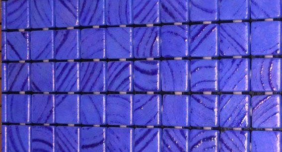 Мозаика Ezarri Vulcano Santorini, цвет синий, поверхность глянцевая, прямоугольник, 313x495