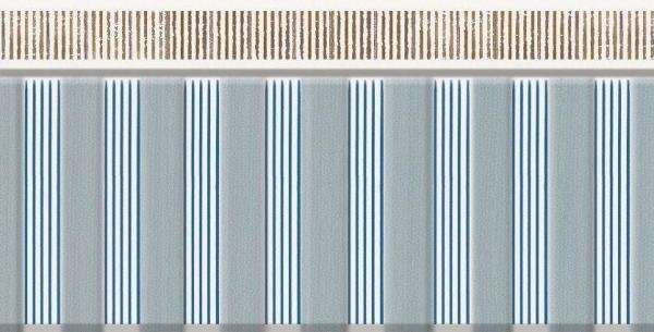 Бордюры Atlantic Tiles Jeunet Zocalo Amelie Bleu, цвет голубой, поверхность сатинированная, прямоугольник, 150x295