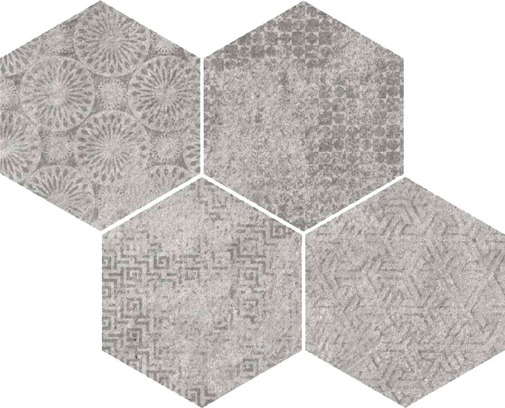 Мозаика Vives Bys-SP Gris, цвет серый, поверхность матовая, прямоугольник, 350x280