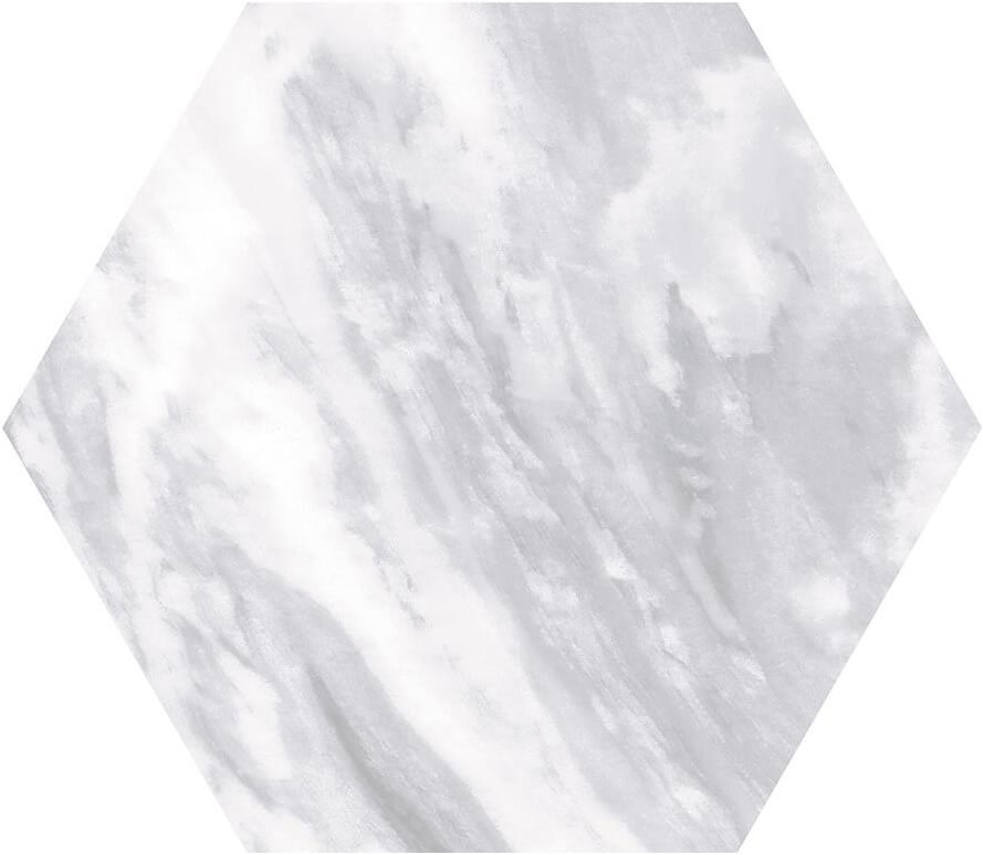 Керамогранит Equipe Bardiglio Hexagon Light 23769, цвет серый, поверхность матовая, шестиугольник, 175x200