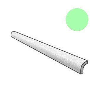 Бордюры Equipe Manacor Pencil Bullnose Mint 26952, цвет зелёный, поверхность глянцевая, прямоугольник, 30x200
