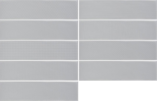 Декоративные элементы Wow Gradient Decor Greige Matt 109162, цвет серый, поверхность матовая, прямоугольник, 75x300