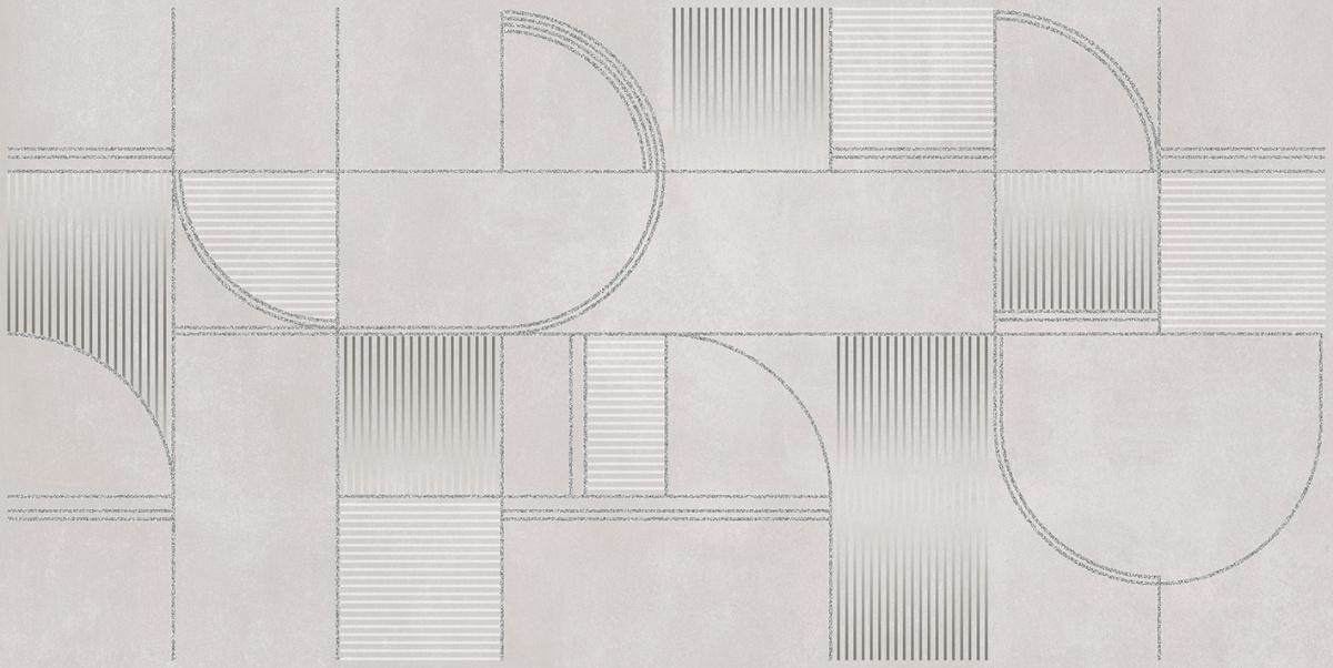 Декоративные элементы Laparet Stream декор светлый 18-03-20-3621, цвет серый, поверхность глянцевая, прямоугольник, 300x600