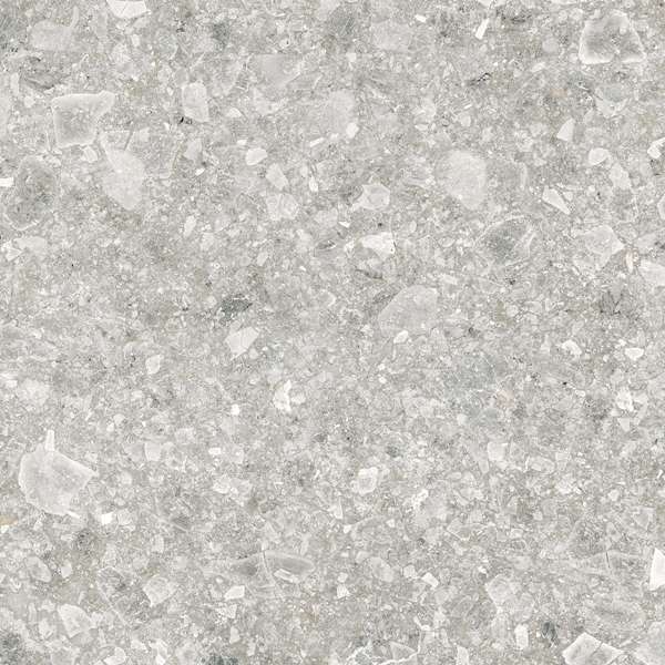 Керамогранит Pieza Ceramica Terrazzo Серый Неполир TR016060N, цвет серый, поверхность матовая, квадрат, 600x600