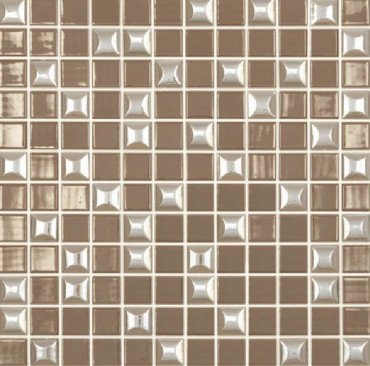 Мозаика Vidrepur Edna Mix №835 Светло-Коричневый, цвет коричневый, поверхность глянцевая, квадрат, 317x317