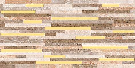 Декоративные элементы Laparet Magna плитка декор 08-05-11-1341, цвет серый коричневый бежевый золотой, поверхность глянцевая, прямоугольник, 200x400