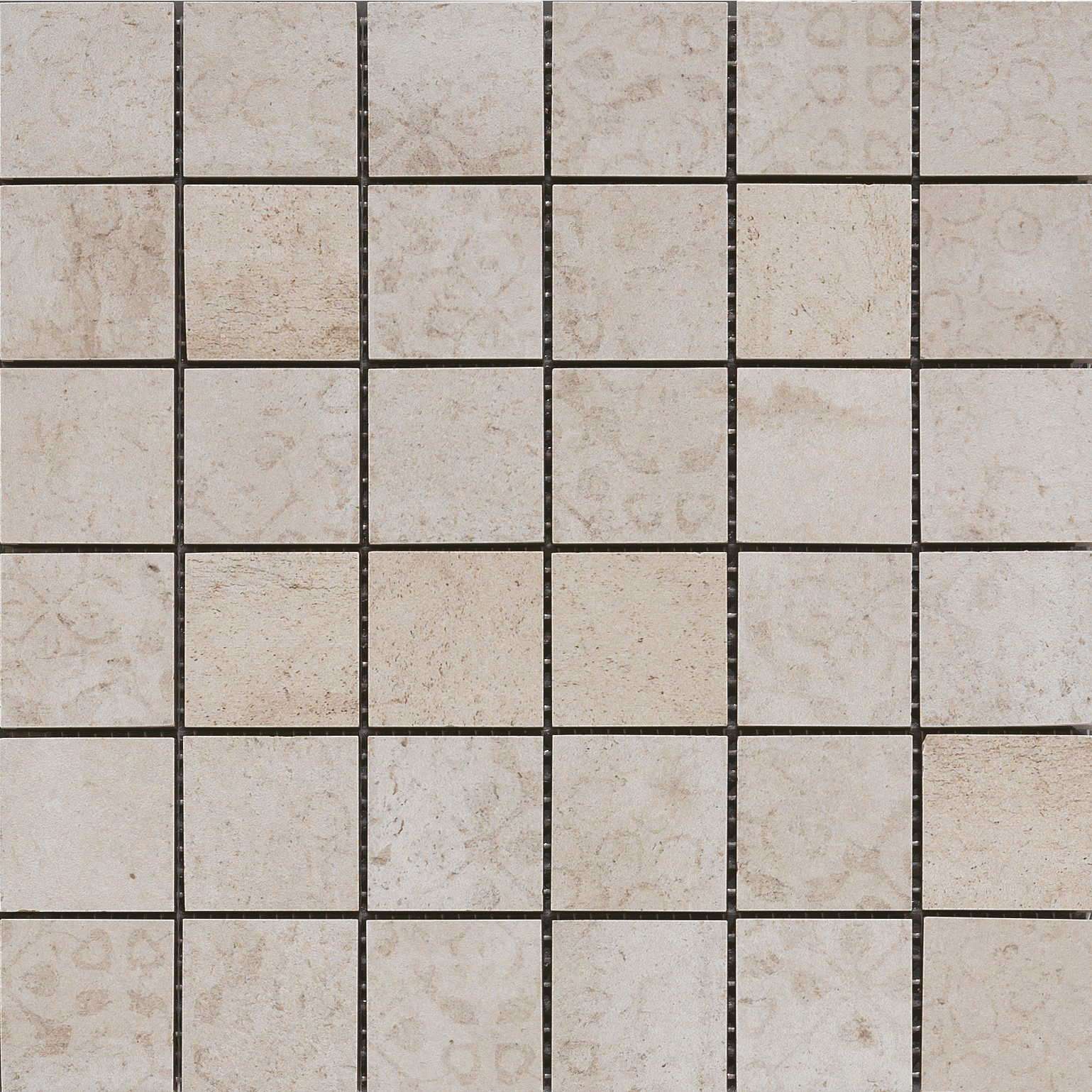 Мозаика Cir Riabita Il Cotto Mosaico Fabric Minimal 1046898, цвет серый, поверхность матовая, квадрат, 300x300
