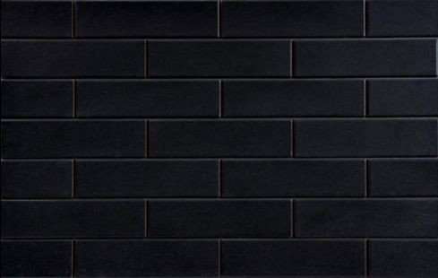 Клинкер Cerrad Nero 9706, цвет чёрный, поверхность глянцевая, под кирпич, 65x245