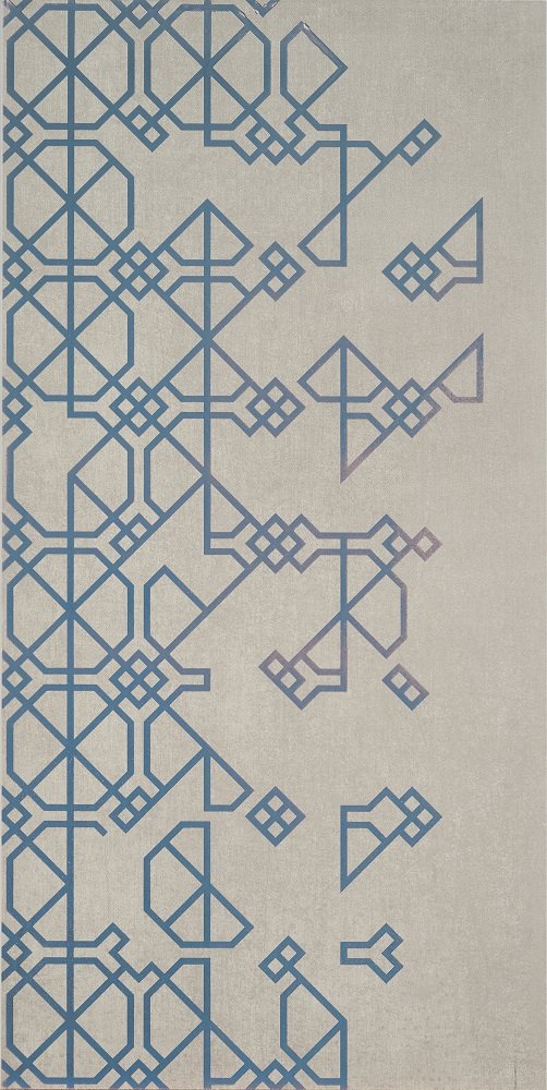 Декоративные элементы Petracers Sartoria Geometria A Blu, цвет синий, поверхность матовая, прямоугольник, 500x1000