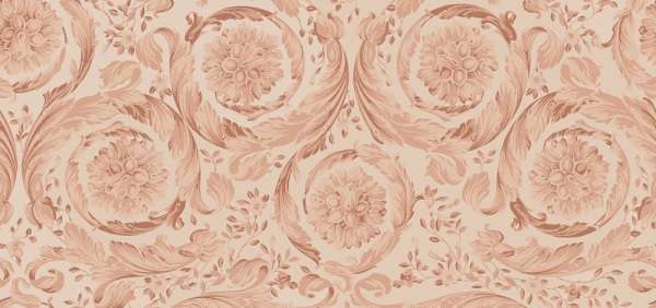 Керамогранит Versace Icons Barocco Rose Ret G28320, цвет розовый, поверхность матовая, прямоугольник, 600x1200