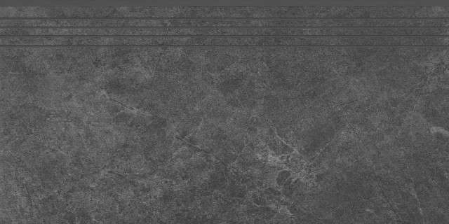 Ступени Cerrad Tacoma Steel Engraved Stair, цвет чёрный тёмный, поверхность матовая, прямоугольник, 300x600