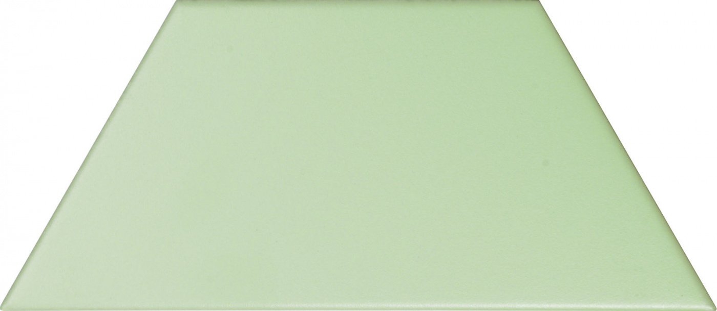 Керамическая плитка Tonalite Trapez Mint, цвет зелёный, поверхность матовая, прямоугольник, 100x230