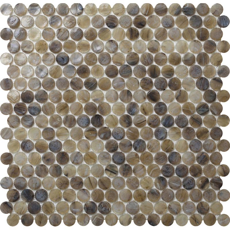Мозаика Alma Mosaic Glamour APN-02, цвет коричневый, поверхность глянцевая, квадрат, 310x310