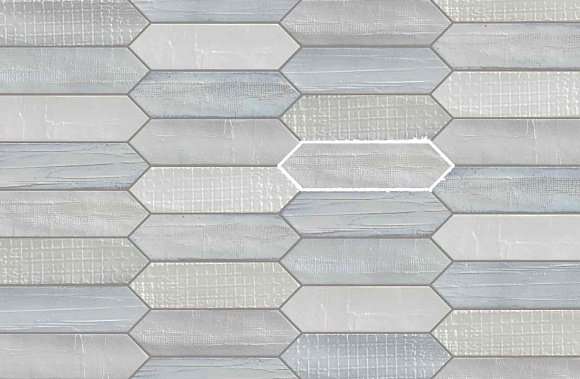 Декоративные элементы Mirage Reve Tissue Blanc, цвет белый, поверхность полированная, прямоугольник, 75x280