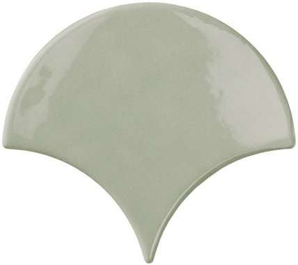 Керамическая плитка Bestile Bondi Fan Green, цвет зелёный, поверхность матовая, прямоугольник, 134x150