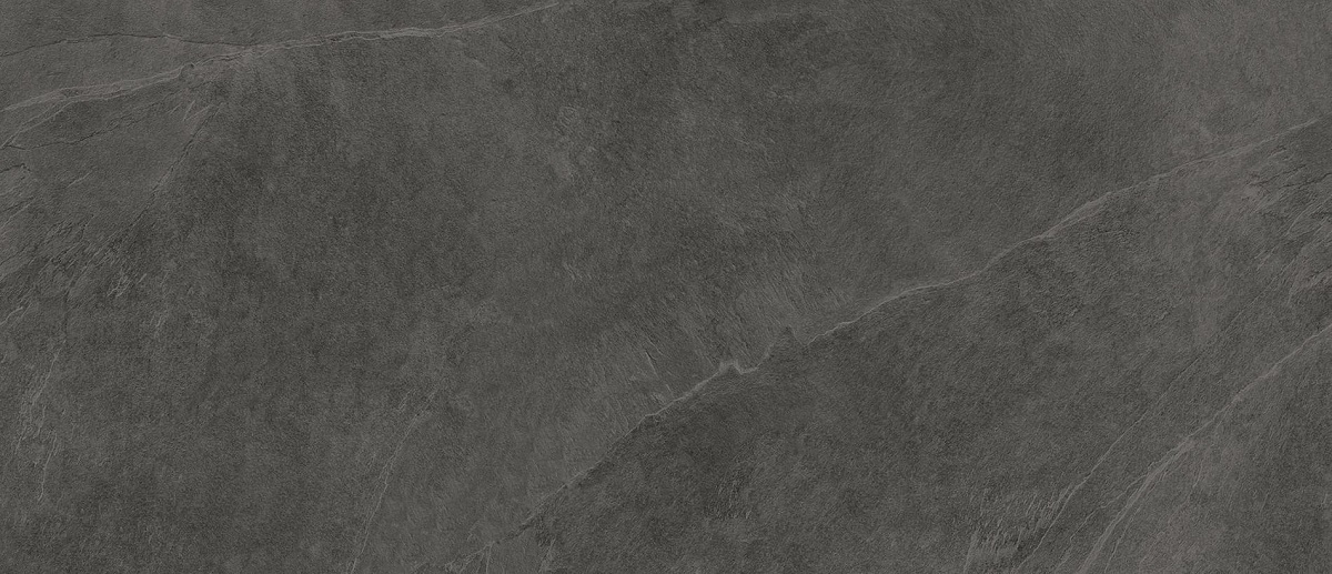 Широкоформатный керамогранит Ergon Cornerstone Slate Black EJ22, цвет чёрный, поверхность натуральная, прямоугольник, 1200x2780