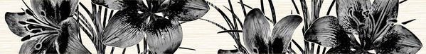 Бордюры Нефрит керамика Piano 05-01-1-56-03-04-081-0, цвет серый, поверхность матовая, прямоугольник, 400x50