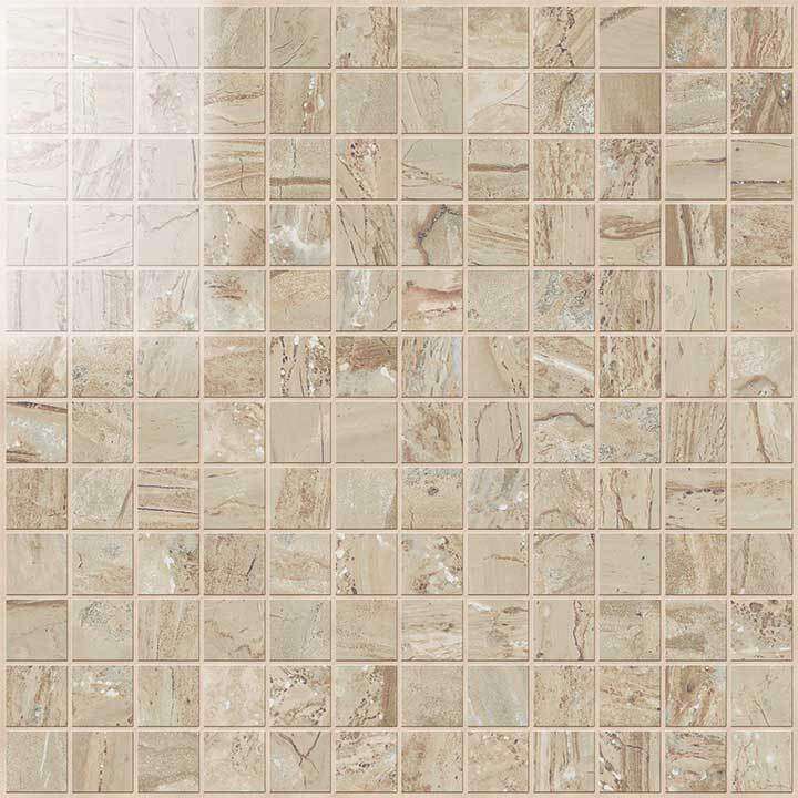 Мозаика Novabell Mosaico Cappuccino Lapp. IMP 664L, цвет бежевый, поверхность лаппатированная, квадрат, 300x300