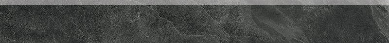 Бордюры Ariana Mineral Battiscopa Graphite PF60001955, цвет чёрный, поверхность матовая, прямоугольник, 55x1200