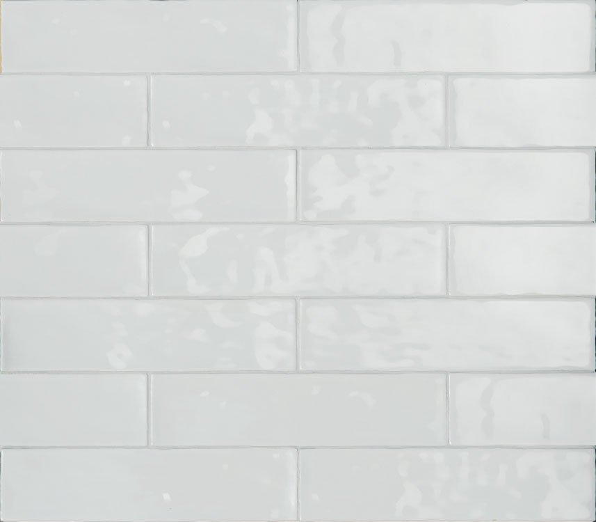 Керамическая плитка Terratinta Betonbrick White Glossy TTBB73WGW, цвет белый, поверхность глянцевая, под кирпич, 75x300