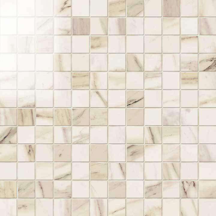 Мозаика Novabell Mosaico Calacatta Beige Lapp. IMP 334L, цвет бежевый, поверхность лаппатированная, квадрат, 300x300