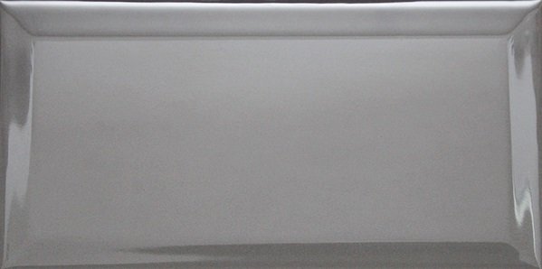 Керамическая плитка Dar Ceramics Biselado Cemento Brillo, цвет серый, поверхность глянцевая, кабанчик, 75x150
