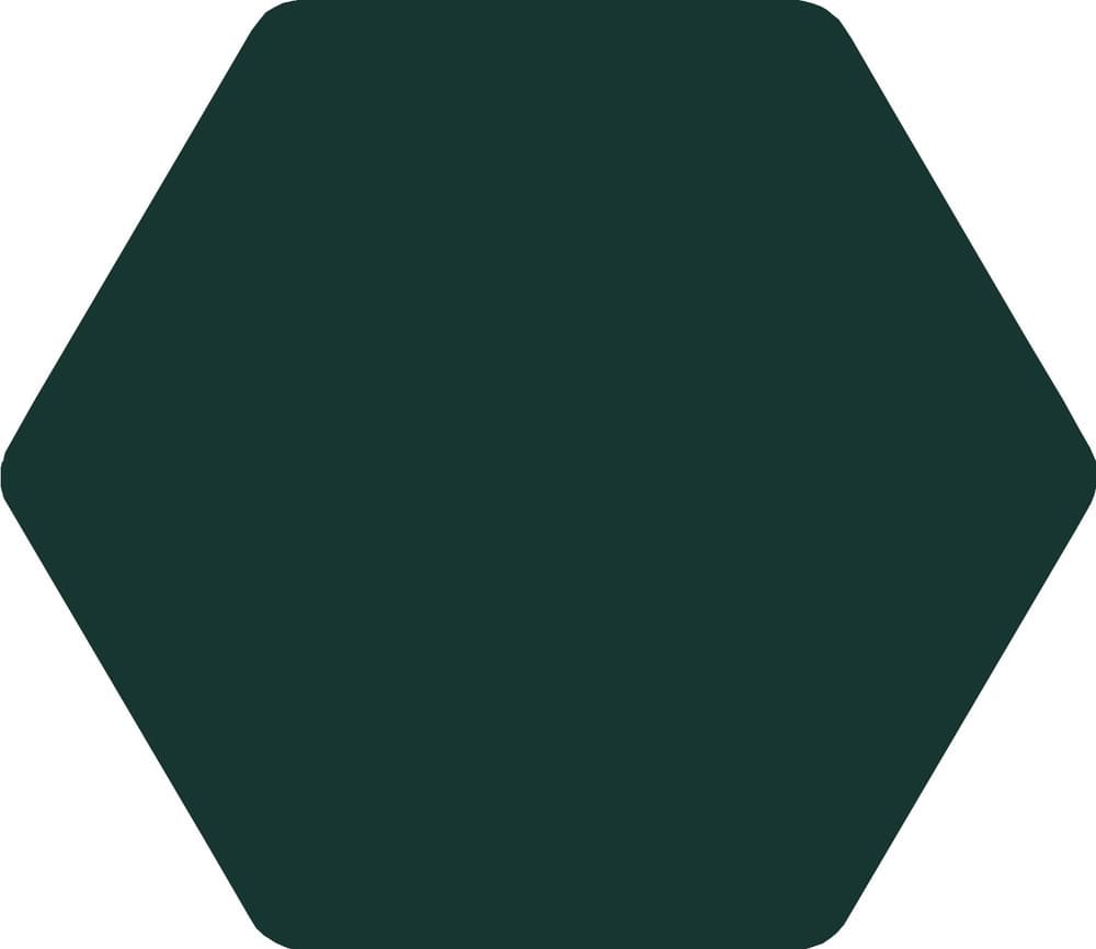 Керамогранит Bestile Toscana Verde, цвет зелёный, поверхность матовая, шестиугольник, 258x290