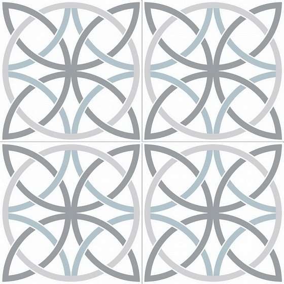 Керамическая плитка Dual Gres Chic Bosham White, цвет белый, поверхность матовая, квадрат, 450x450
