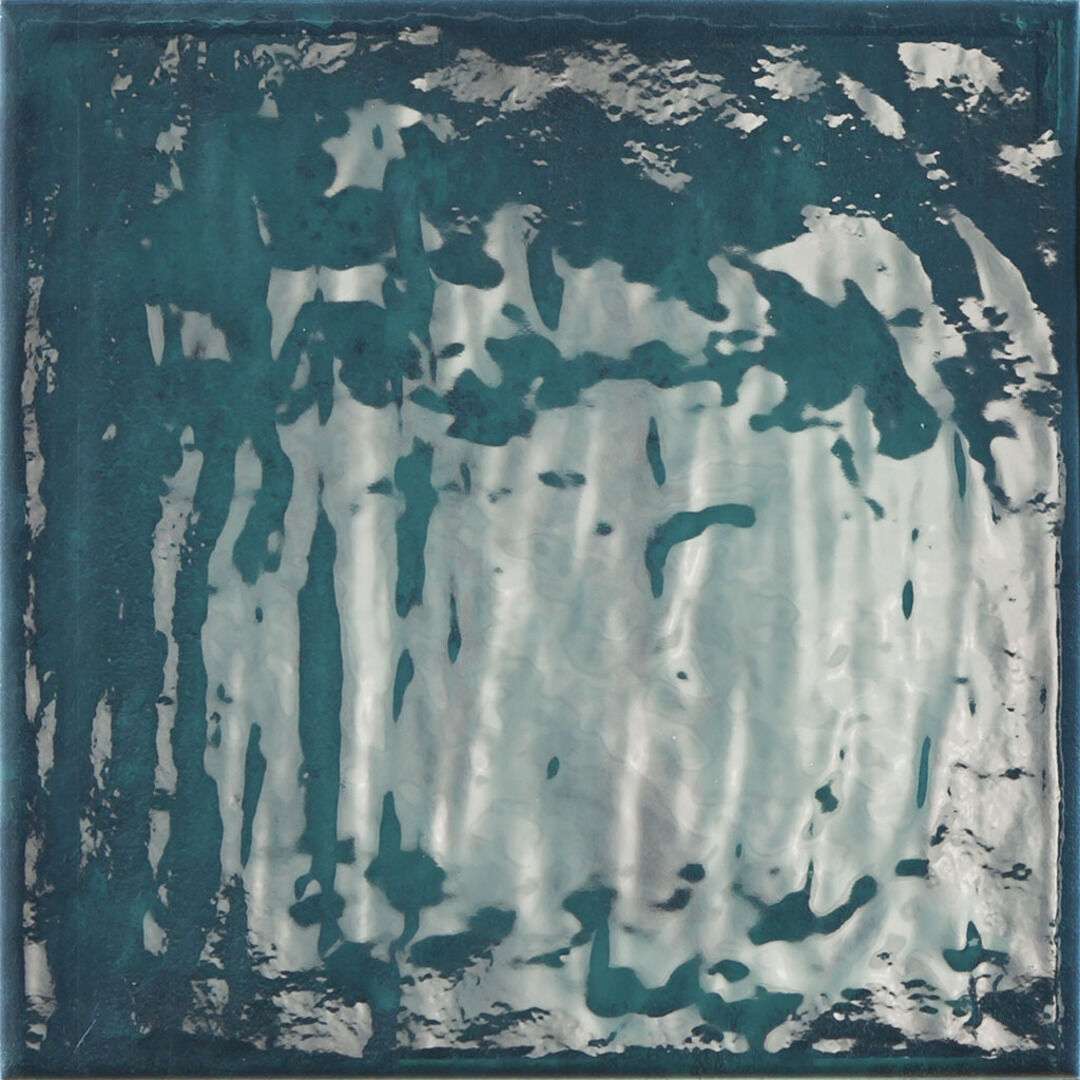 Керамогранит Prissmacer Rain Aquamarine 22, цвет зелёный, поверхность глянцевая, квадрат, 223x223