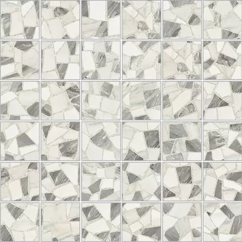 Мозаика Novabell Imperial Michelangelo Spaccatella Levig., цвет серый, поверхность глянцевая, квадрат, 300x300