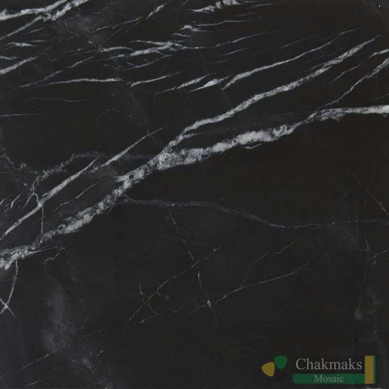 Керамическая плитка Chakmaks Naturmod Black Silk, цвет чёрный, поверхность матовая, квадрат, 305x305