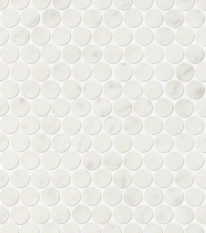 Мозаика Fap R.D.Carrara Round Gres Mos. fNJC, цвет белый, поверхность глянцевая, прямоугольник, 295x325