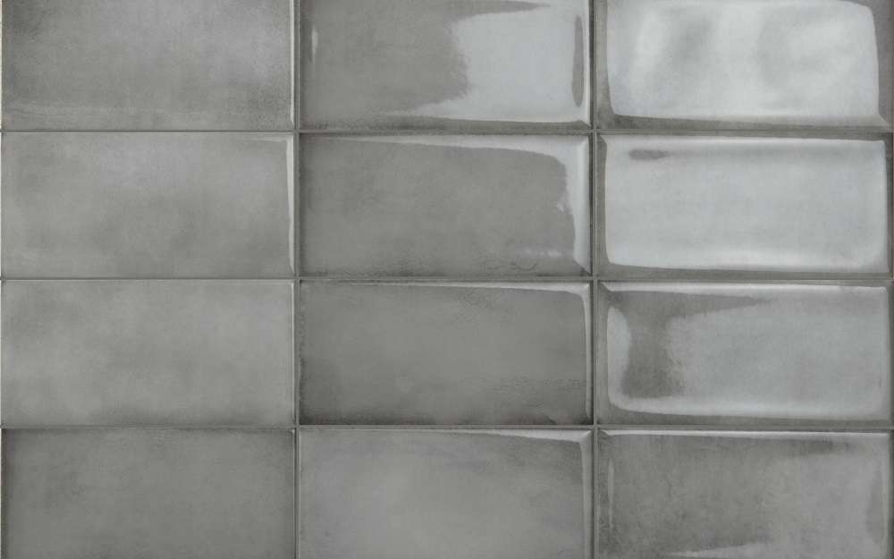 Керамическая плитка Iris Be In Grey 512070, цвет серый, поверхность глянцевая, прямоугольник, 100x200