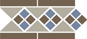 Бордюры Topcer Octagon New Border Lisbon With 1 Strip (Tr.01, Dots 29+11, Strips 29), цвет разноцветный, поверхность матовая, прямоугольник, 150x280