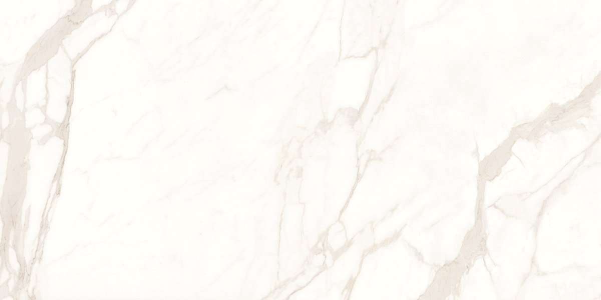 Керамогранит Decovita Calacatta Suave Satin Mat, цвет белый, поверхность сатинированная, прямоугольник, 600x1200
