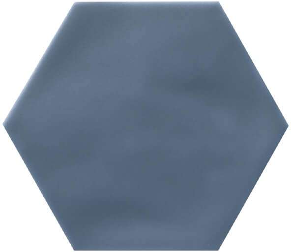 Керамическая плитка Adex Levante Hexagono Sirocco Matte ADLE1056, цвет синий, поверхность матовая, шестиугольник, 108x124