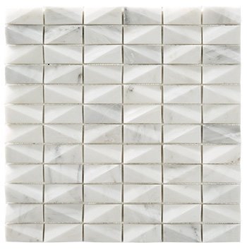 Мозаика Rocersa Mosaico Net White, цвет белый, поверхность матовая, квадрат, 300x300